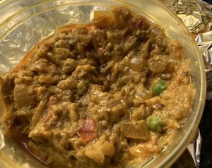 Love this eggplant dish! at Taste of India in Bloomington