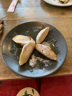 Gf vegan apple dessert dumplings   at Ugly Dumpling in London