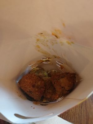 Aioli Mac & Cheeze Bites at LEON in North London