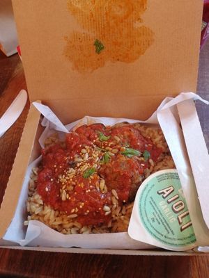 Moroccan Me*tballs at LEON in North London