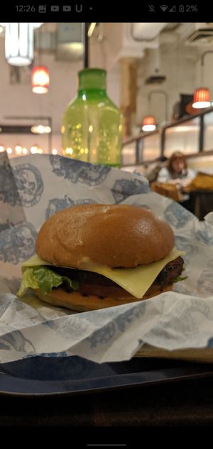 Burger at LEON in North London