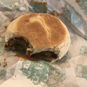 Sourdough muffin   at LEON in North London