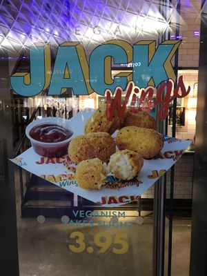 Vegan wings  at LEON in North London