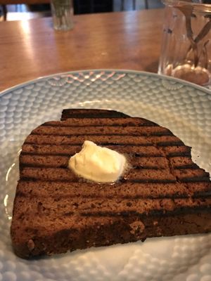 Dessert: Ølkage  at Din Nye Ven in Copenhagen