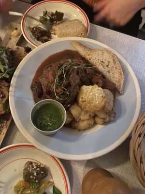 Mushroom bourguignon   at Din Nye Ven in Copenhagen