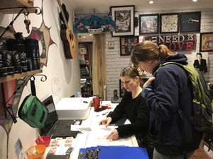 Design planning... at Inky Swallows in Hove