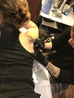 In process... at Inky Swallows in Hove