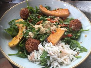 Falafel hummus and butternut squash at Lounges - Berro Lounge in Didcot