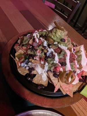 unlike the quesadilla plate, this is a full-size portion ... but costs almost $20 at Nacho Daddy in Duluth