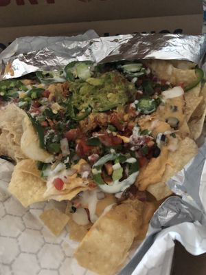 Vegan Chick’n Nachos  at Nacho Daddy in Duluth
