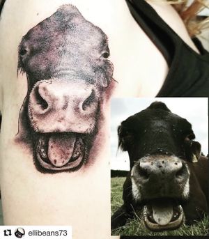 F.R.I.E.N.D. resident Rosie means so much to me that I honored her with a tattoo! at Friend Farm Animal Sanctuary in Tonbridge
