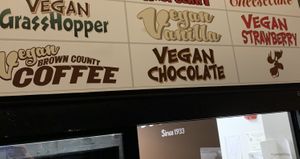 Vegan flavors! at The Chocolate Moose in Bloomington