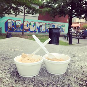 Ready for dessert! at Hartzell's Ice Cream in Bloomington