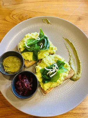 Avocado Toast  at Radiantly Alive Yoga Cafe in Ubud
