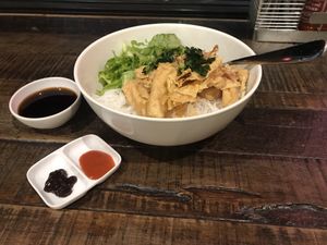 Very tasty tofu noodle bowl at Saigon Summer in Surry Hills