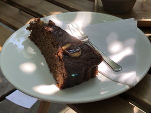 Chocolate-banana-cinnamon-cake :) at filtro in The Hague