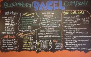 Menu  at Bloomington Bagel Company in Bloomington