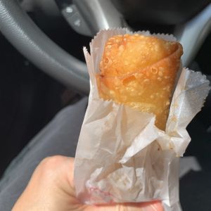 Veggie egg roll! at Dragon Express in Bloomington