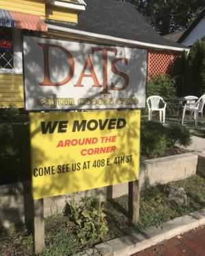 Outside  at Dats in Bloomington