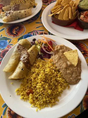 Vegan enchiladas  at Dos Sombreros in Brighton
