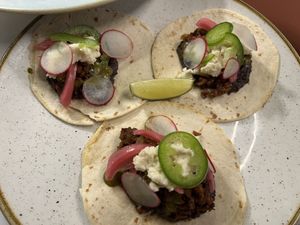 Tacos  at Bistro Tendresse in Montreal