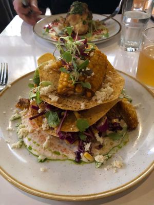 Tostadas at Bistro Tendresse in Montreal