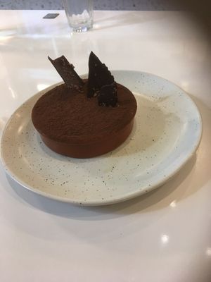 Chocolate tiramisu  at Bistro Tendresse in Montreal