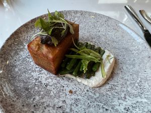 Potato pavé at Bistro Tendresse in Montreal