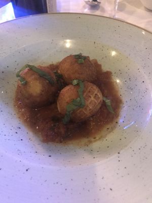 Arranchini at Bistro Tendresse in Montreal