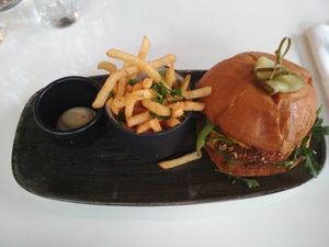 Burger at Bistro Tendresse in Montreal