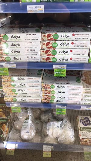 Vegan pizzas at Better Health Store in Ann Arbor