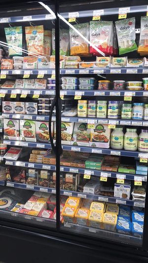 Vegan cheeses, mayonnaise, etc  at Better Health Store in Ann Arbor