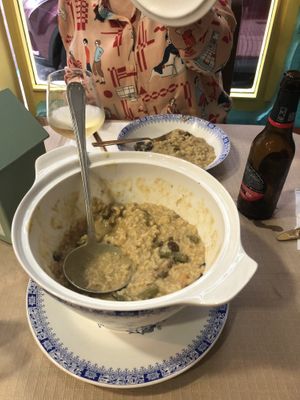 Risotto de verduras EXPECTACULAR. Bueno bueno.  at Mostaza y Media in Gijon