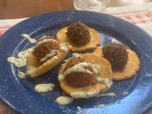 Vegan tortos at Mastaza y Media  at Mostaza y Media in Gijon