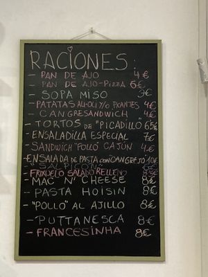 Menú   at Mostaza y Media in Gijon