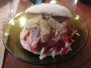 Cangreburguer. at Mostaza y Media in Gijon