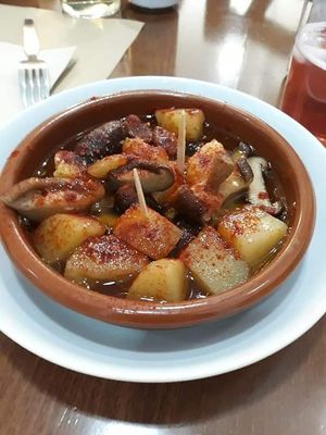 shiitake a feira at Mostaza y Media in Gijon