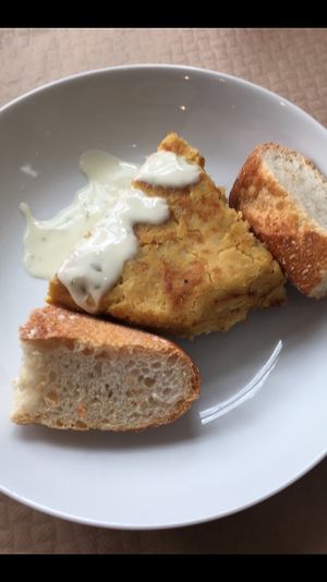 Tortilla vegana  at Mostaza y Media in Gijon