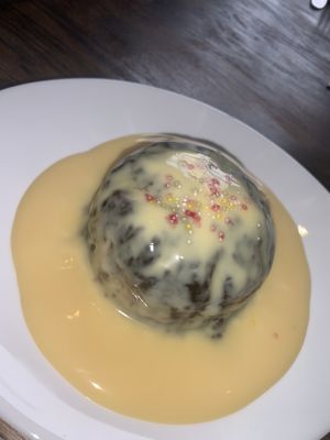 chocolate orange pudding :**** at Black Lion in Thirsk