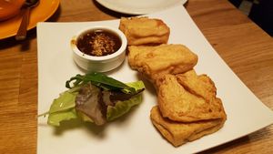 Fried tofu at Racha Thai Bistro in Thirsk