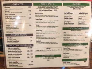 Menu at Beji Sushi in Agoura Hills