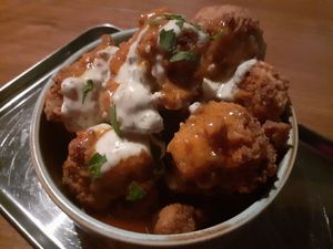 Buffalo cauliflower 'wings' at Dirty Vegan in Stockholm