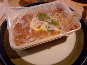 Take-out Oumph! jalfrezi at Dirty Vegan in Stockholm