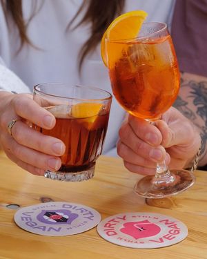 Negroni and Aperol Spritz at Dirty Vegan in Stockholm