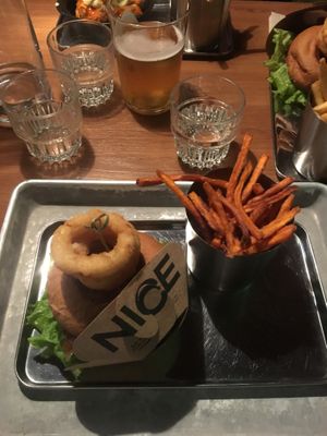 Burger at Dirty Vegan in Stockholm