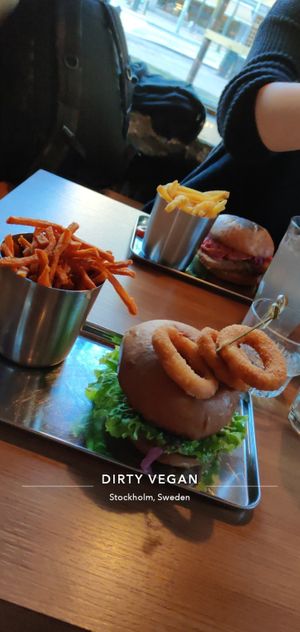 Burgers at Dirty Vegan in Stockholm