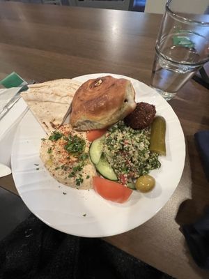 Jerusalem classic platter  at Jerusalem Market on Elm in Greensboro