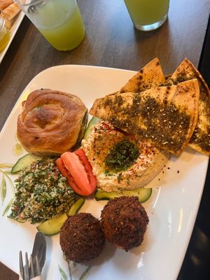 Vegan plate  at Jerusalem Market on Elm in Greensboro