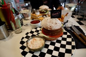 Vegan burger - Chevrolet  at Stacy's Diner in Koege