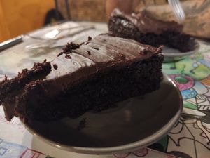 Chocolate cakeee at Casa da Horta in Porto